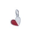 Pretty Heart Shaped Silver Charms CH-318-C